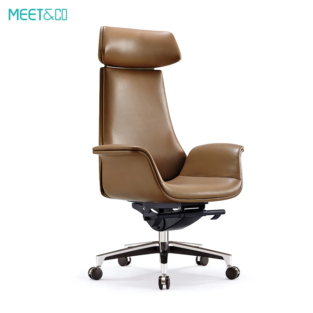 MeetCo Big and Tall Leather Executive Chair