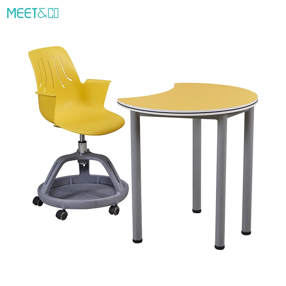 Meet&Co Plastic Student Desk and Chair Set