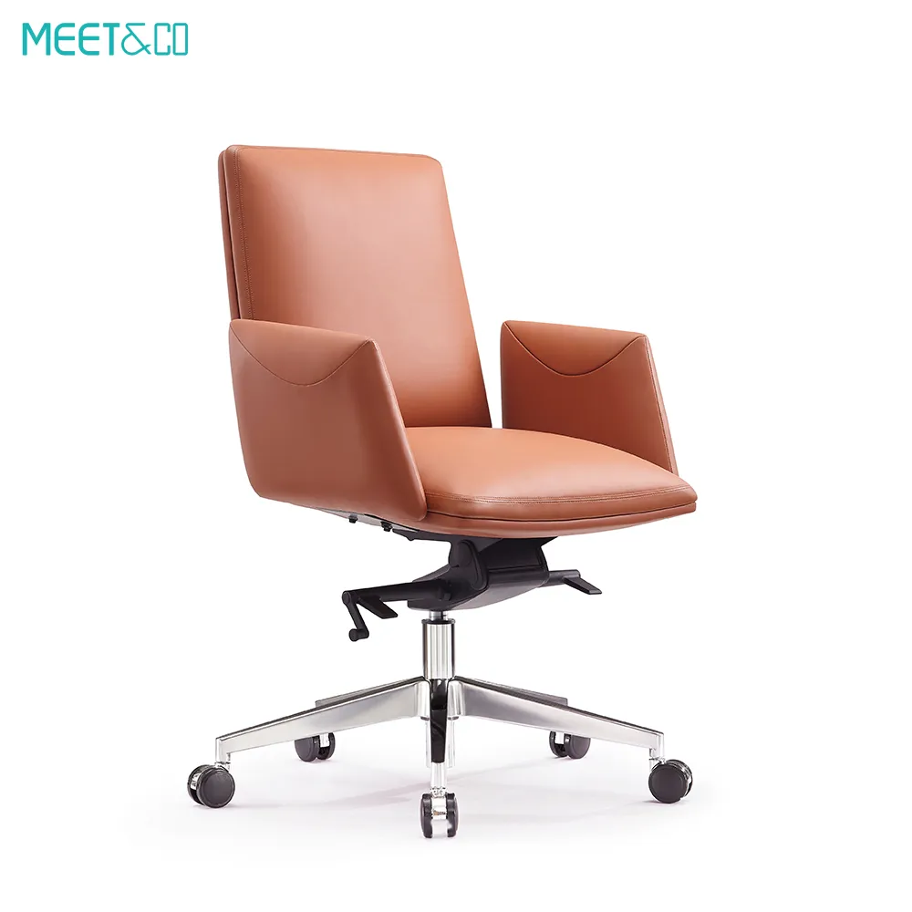 MeetCo Big and Tall Leather Office Chair