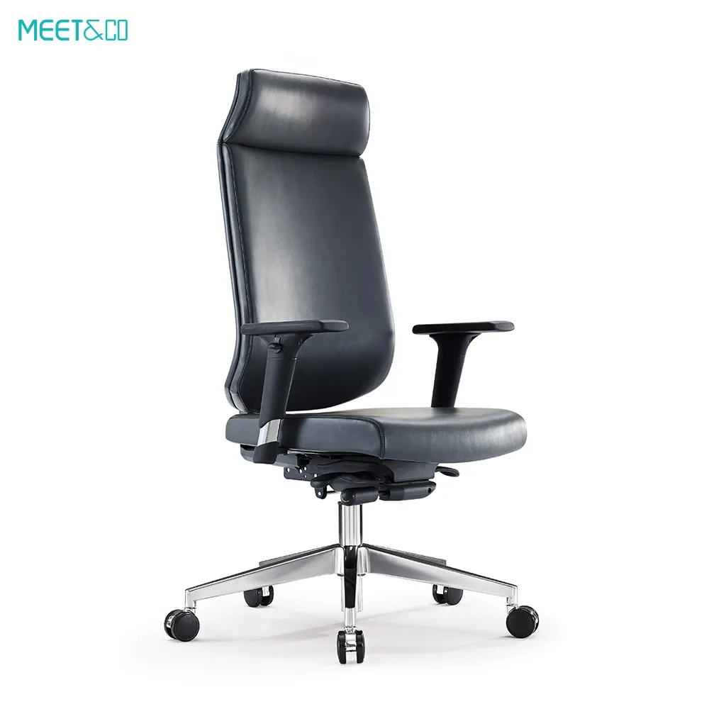 Meet&Co Leather Swivel Office Chair