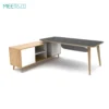 Reco Series E L-Shaped executive desk with fixed storage