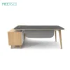 Reco Series E L-Shaped executive desk with fixed storage
