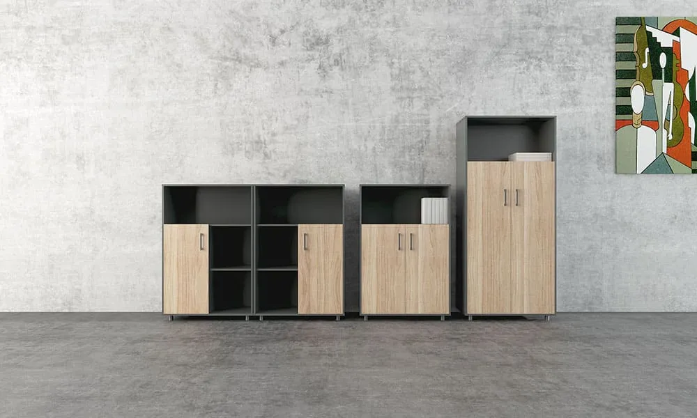 Reco Series B Wood File Cabinet