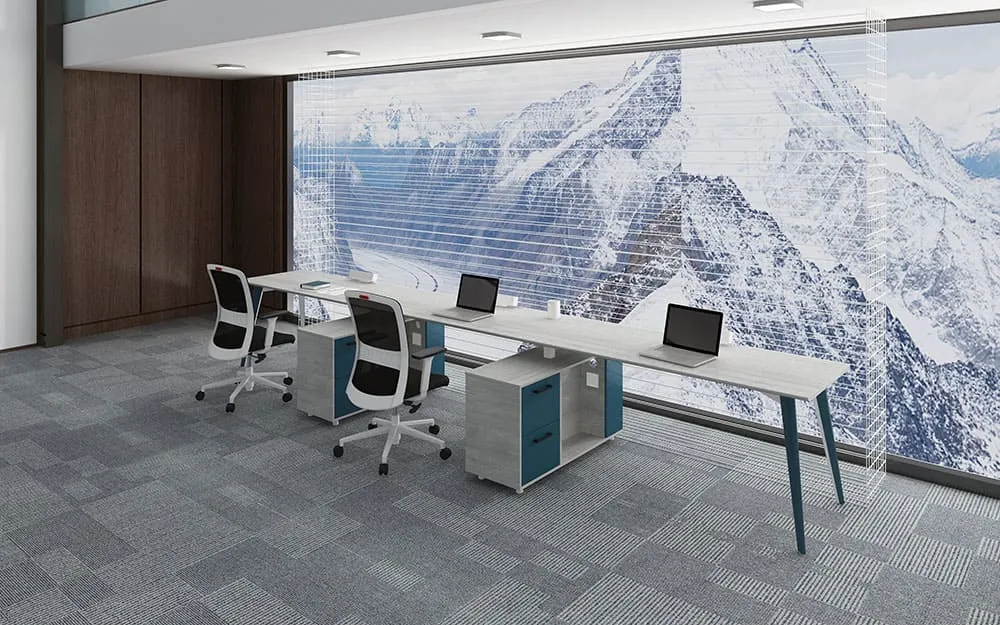 Reco Series A 3-person office workstation
