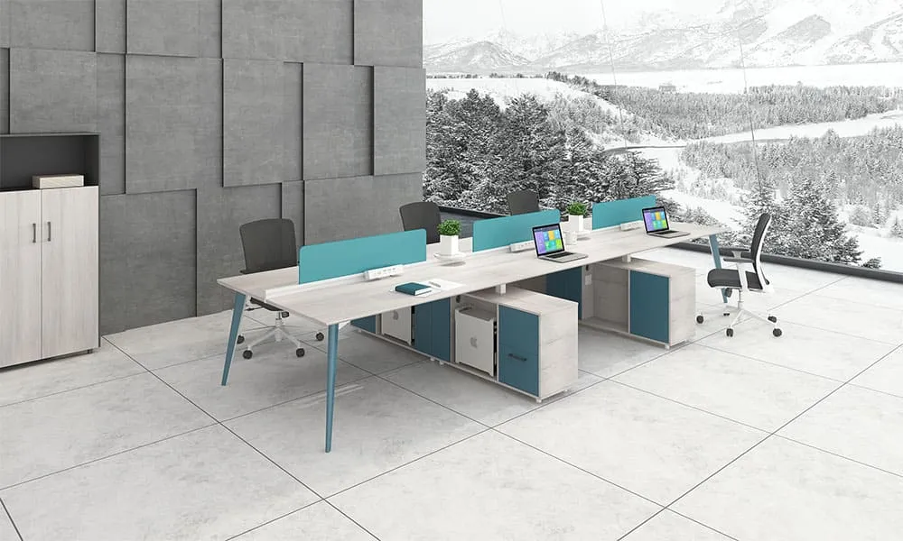 Reco Series A 6-person office workstation