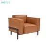 Rose Leather Sectional Couch