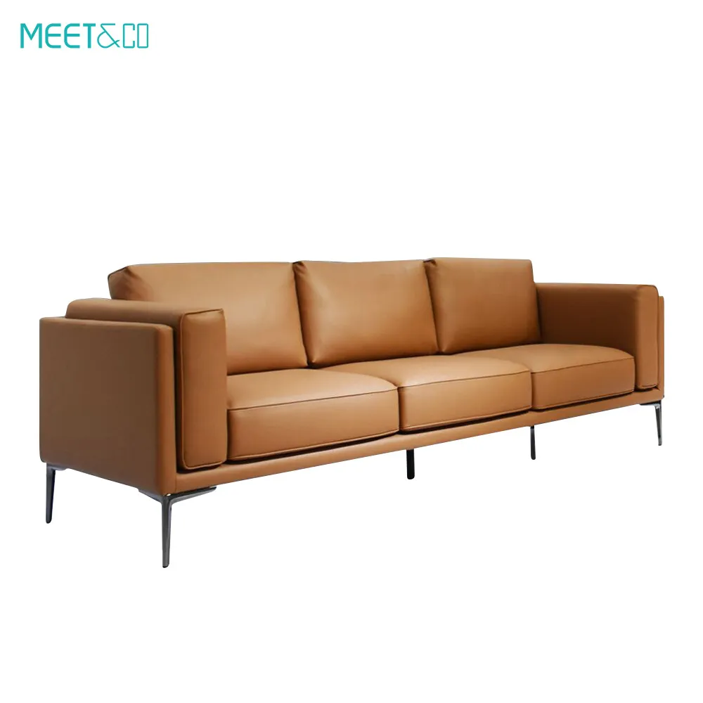 Rose Leather Sectional Couch