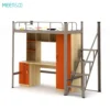Taschen Metal Frame Bunk Bed with Desk Underneath
