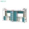 Taschen Metal Frame Bunk Bed with Desk Underneath