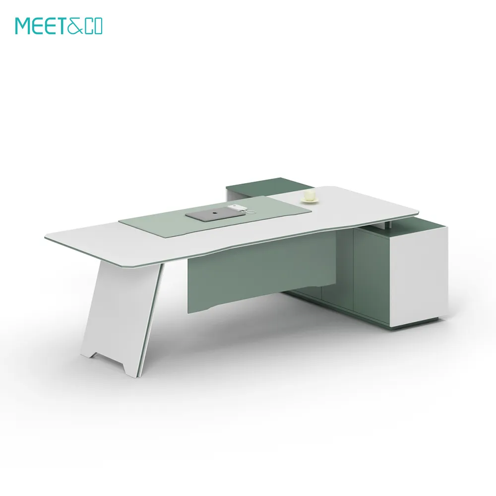 Yunsen Series A L-Shaped executive desk-front