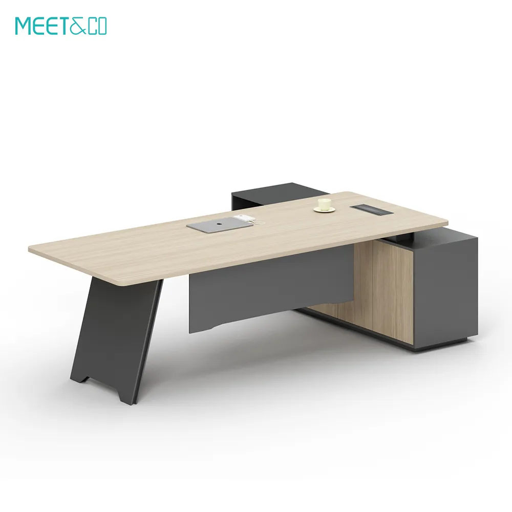 Yunsen Series B L-Shaped executive desk-front