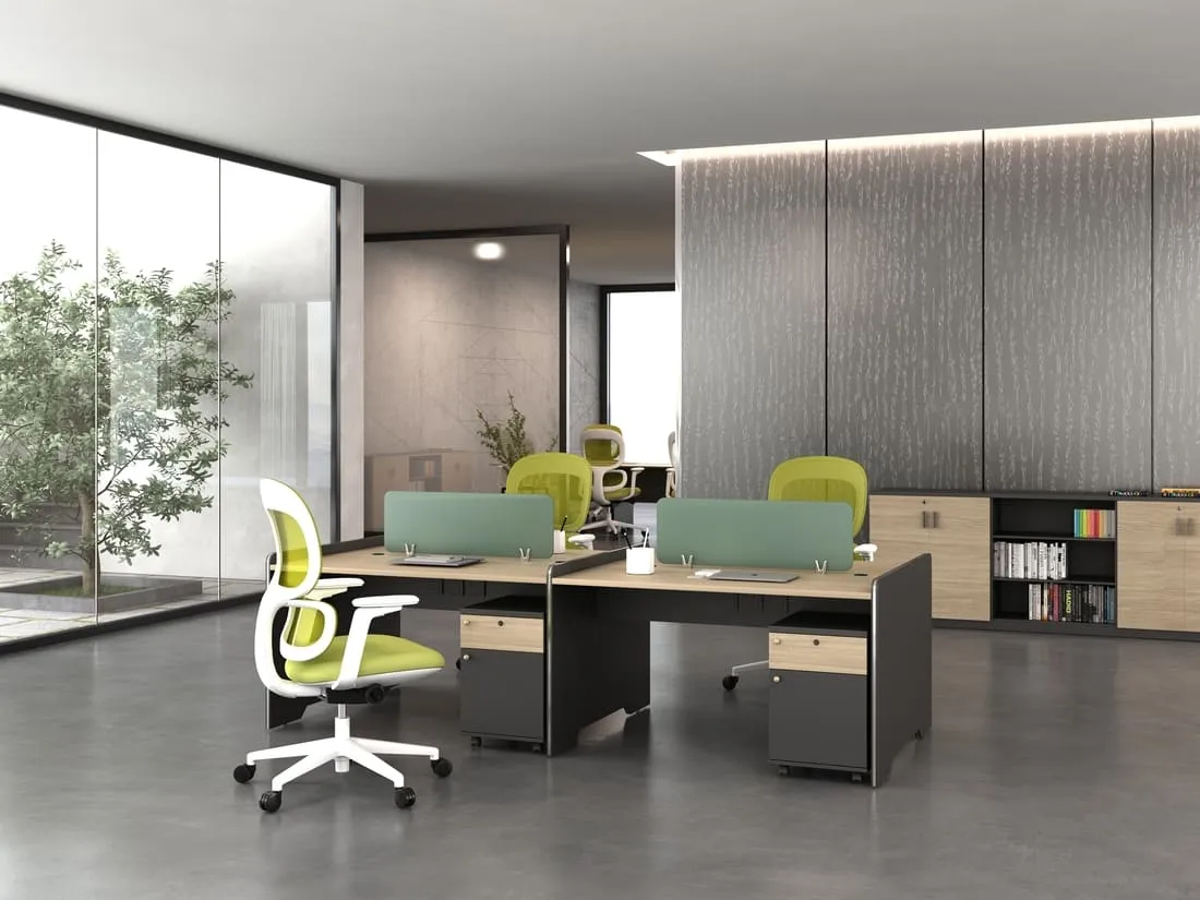 Yunsen Series B 4-person office workstation