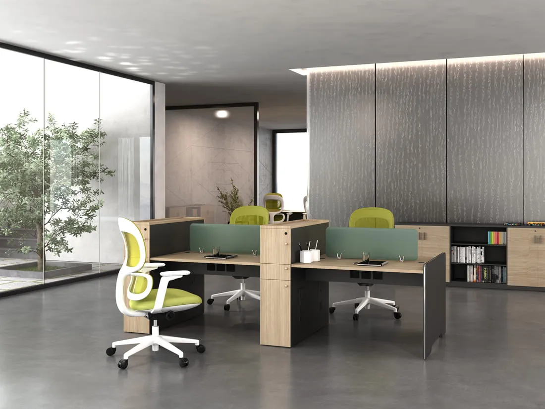 Yunsen Series B 4-person office workstation
