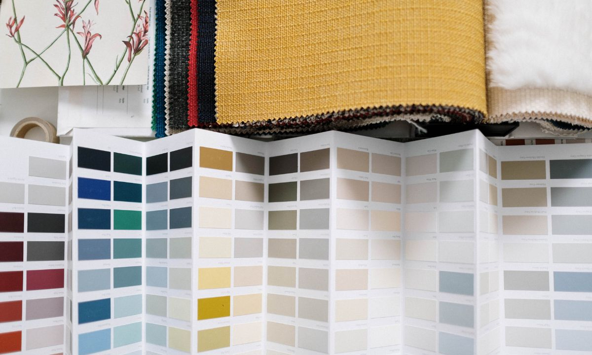 fabric color card