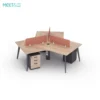 Reco Series B 3-person office workstation