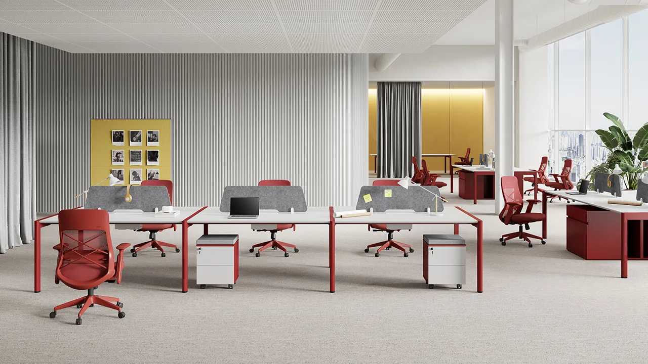 Doric office workstation in office