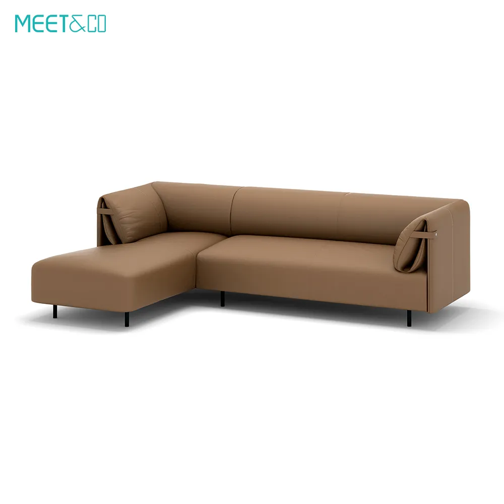 Mandis Leather Sectional Sofa