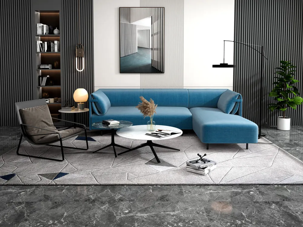 Mandis Leather Sectional Sofa