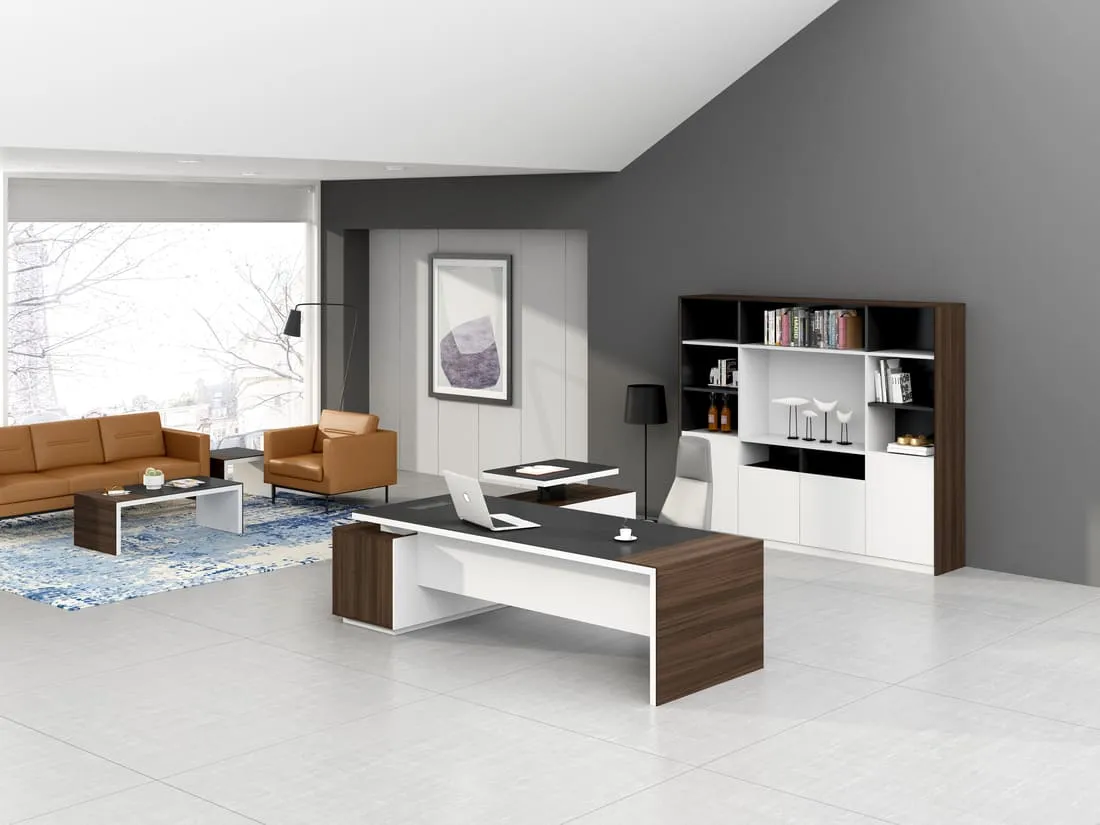 Wittes L-Shaped executive desk-front