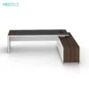Wittes L-Shaped executive desk-back