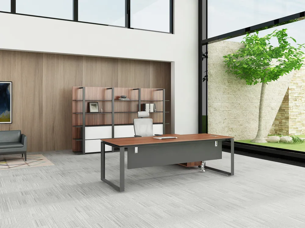Warnock Series A L-Shaped executive desk-front