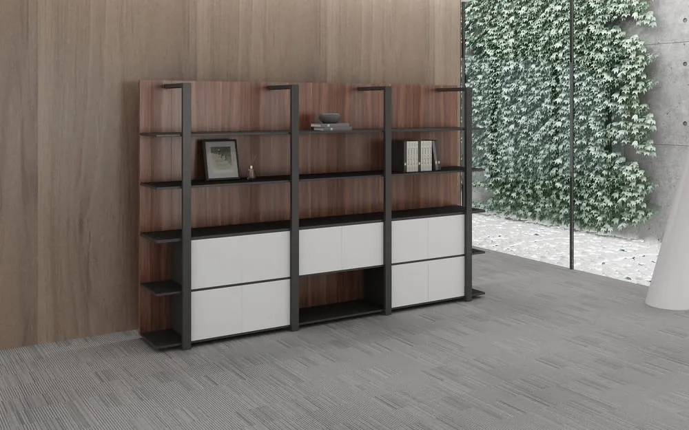 Warnock Series A wood storage shelves