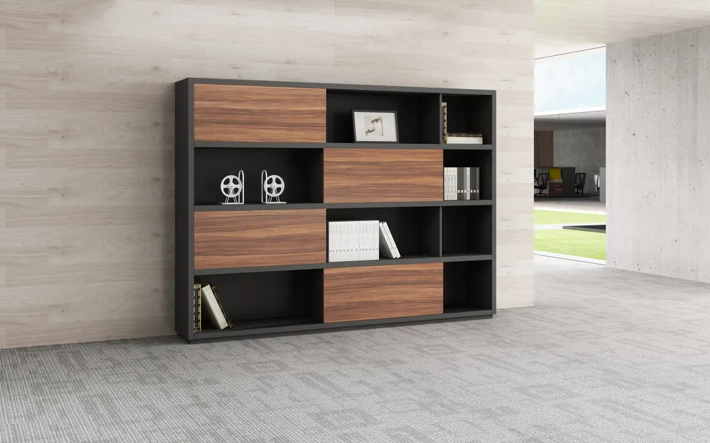 Warnock Series A wood storage shelves