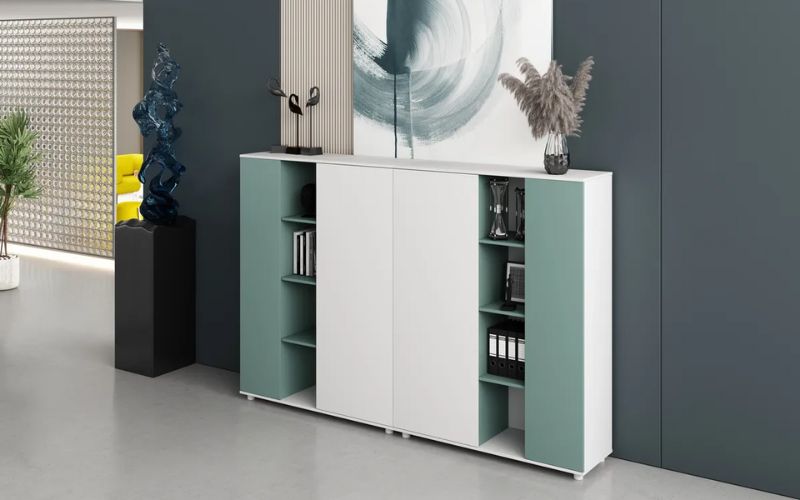Wooden File Cabinet 