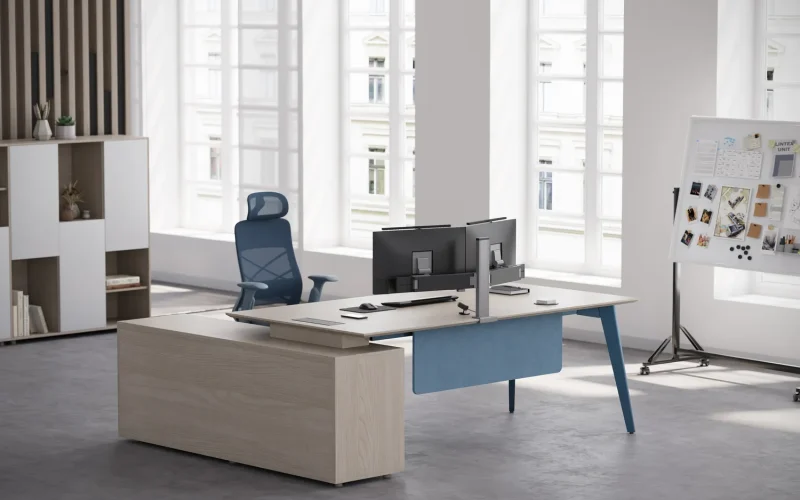 Reco Series D L-Shaped Executive Desk Gallery 2